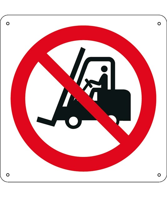 etichette adesive vietato  l'acceso ai carrelli elevatori e altri veicoli industriali