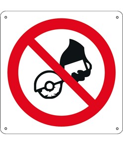 Cartello vietato  usare disco con attrezzature manuali