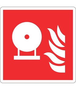 Cartello con simbolo 'estintore fisso antincendio'
