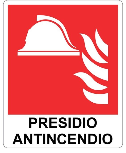 Cartello con scritta 'presidio antincendio'