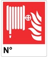 etichette adesive lancia/naspo antincendio con scritta 'N°'