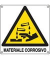 Etichette adesive  pericolo materiale corrosivo