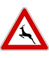 Cartello stradale pericolo animali selvatici