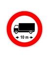 Cartello transito vietato ai veicoli di lunghezza superiore a m