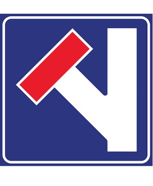 Cartello strada senza uscita a sinistra