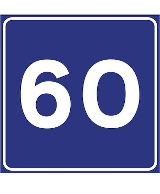 Cartello velocità consigliata 60 km/h