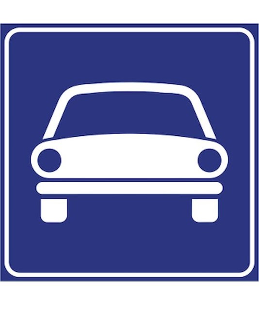 Cartello strada riservata ai veicoli a motore