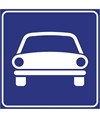 Cartello strada riservata ai veicoli a motore