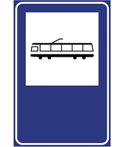 Cartello fermata tram
