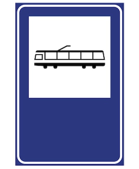 Cartello fermata tram