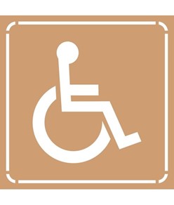 Dima in cartone rinforzato  Simbolo Disabili