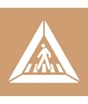 Dima in cartone rinforzato simbolo passaggio pedonale