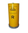 Contenitore rifiuti per Toner con capacità 100lt in acciaio smaltato giallo