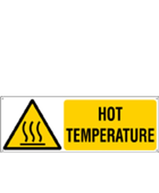 Etichette adesive  pericolo hot temperature