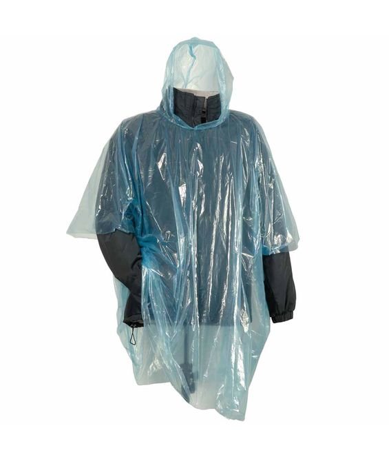 Adulti Pioggia Poncho Impermeabile Bianco in Plastica Monouso pioggia Cappello Cappuccio da Uomo Donna 