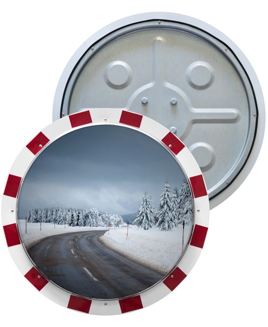 Specchio stradale antigelo in acciaio INOX  circolare