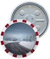 Specchio stradale antigelo in acciaio INOX  circolare