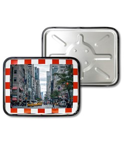 Specchio stradale in acciaio INOX Full Metal  rettangolare