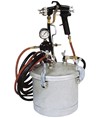 Serbatoio sottopressione da 8 litri con regolazione pressione prodotto e collegamento per aerografo
