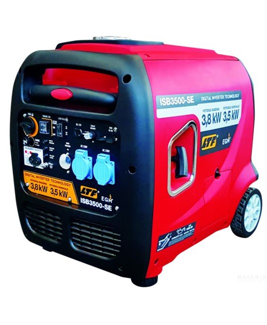Generatore inverter silenziato a benzina con accensione manuale a strappo ed elettrica a pulsante
