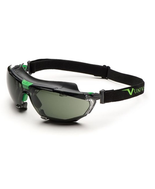 occhiali protettivi lenti scure Univet 5X1E Hybrid
