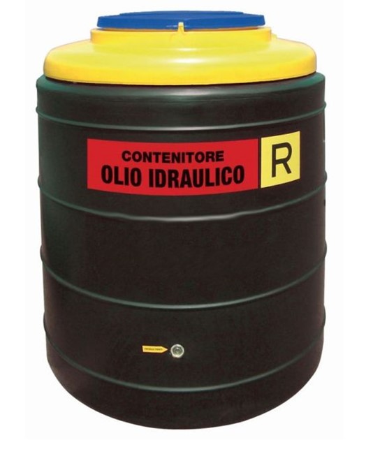 Contenitore in polietilene per raccolta olio idraulico