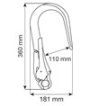 HOOK 110 mm - Connettore Camp