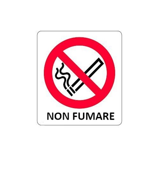Cartello di divieto 'non fumare'
