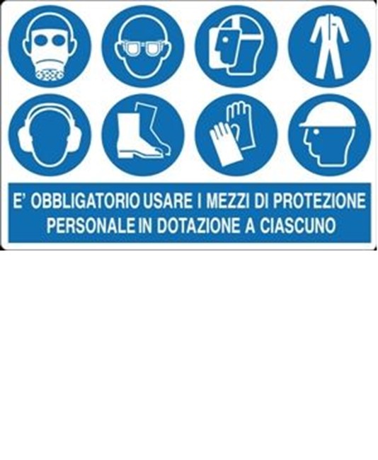 Cartello obbligo  dispositivi di protezione individuale