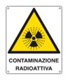 Cartello di pericolo 'contaminazione radioattiva'