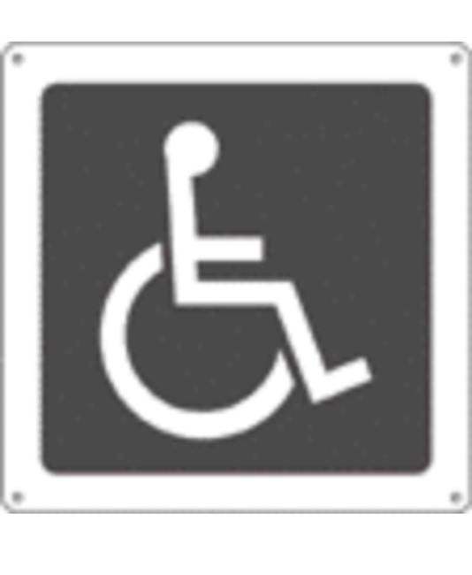 Cartello indicazione 'disabile'