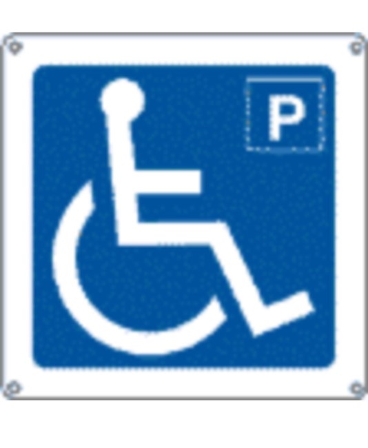 Cartello indicazione 'parcheggio disabili'