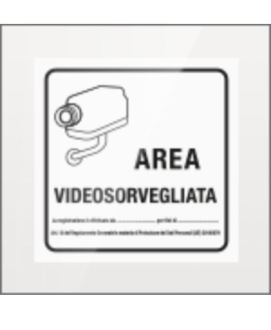 Cartello 'area videosorvegliata'