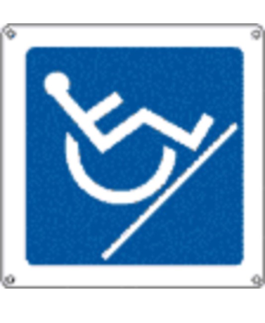 Cartello indicazione 'scale disabili'