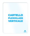 Cartello formato verticale personalizzato in plexiglass da 5mm  su richiesta del cliente