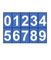 Fogli adesivi da 10 etichette 56x99mm  con numeri e lettere