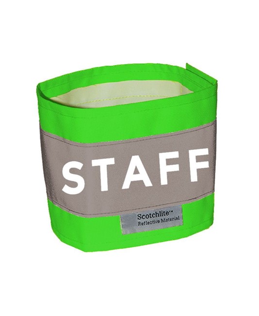 Fascia alta visibilità con scritta Staff Safemax