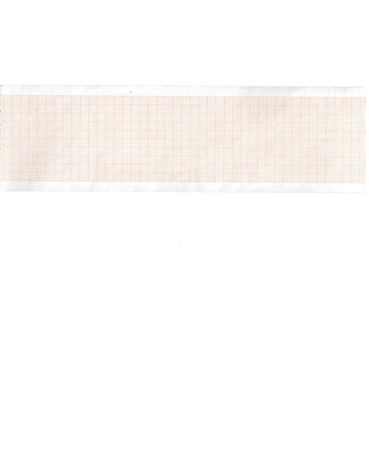 Carta termica ECG 63x30 mmxm - rotolo griglia arancio