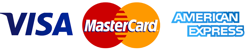 Modalità di pagamento: Visa, Mastercard e American Express