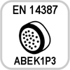 EN 14387 : 2008 ABEK1P3