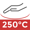 Resistenza al calore da contatto fino a 250°C