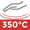 Resistenza al calore da contatto fino a 350°C