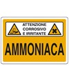 Cartello sostanze pericolose AMMONIACA