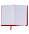 Quaderno in PVC con elastico colorato, fogli bianchi (80 pag.), segnalibro in raso