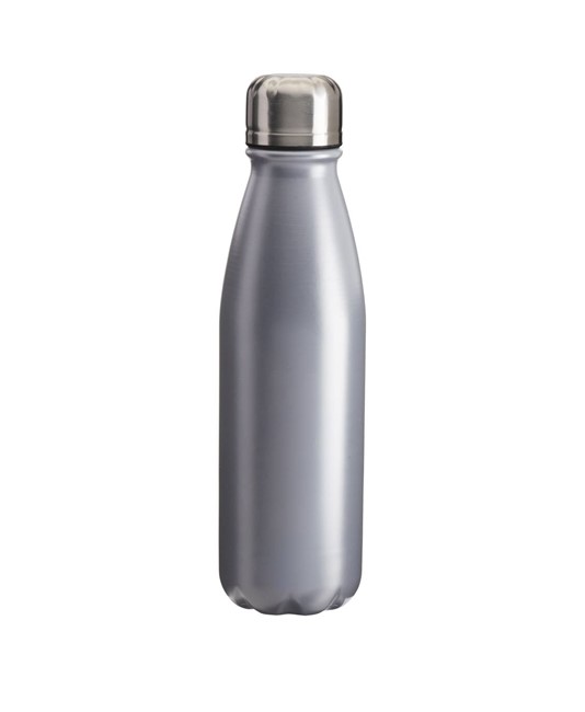 Bottiglia sport in alluminio con tappo in acciaio, 500 ml
