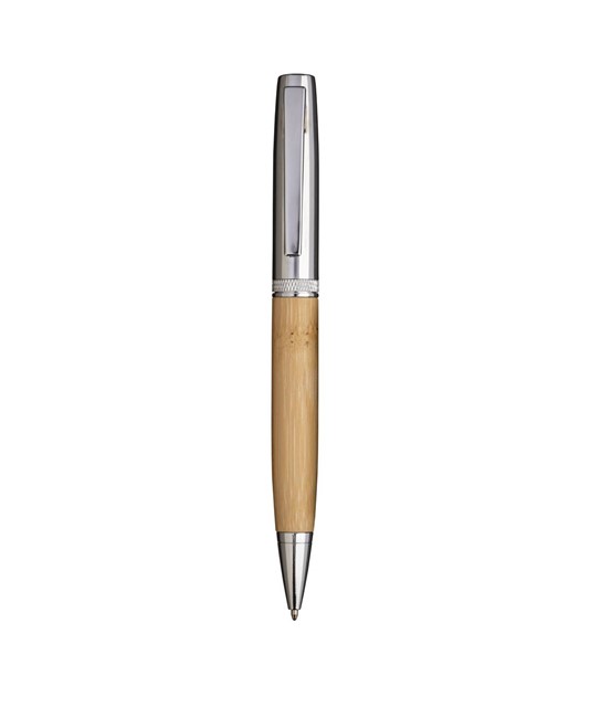 Penna twist in metallo con fusto in bambù