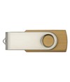 Chiavetta USB 8 GB girevole in Bambù/Metallo.